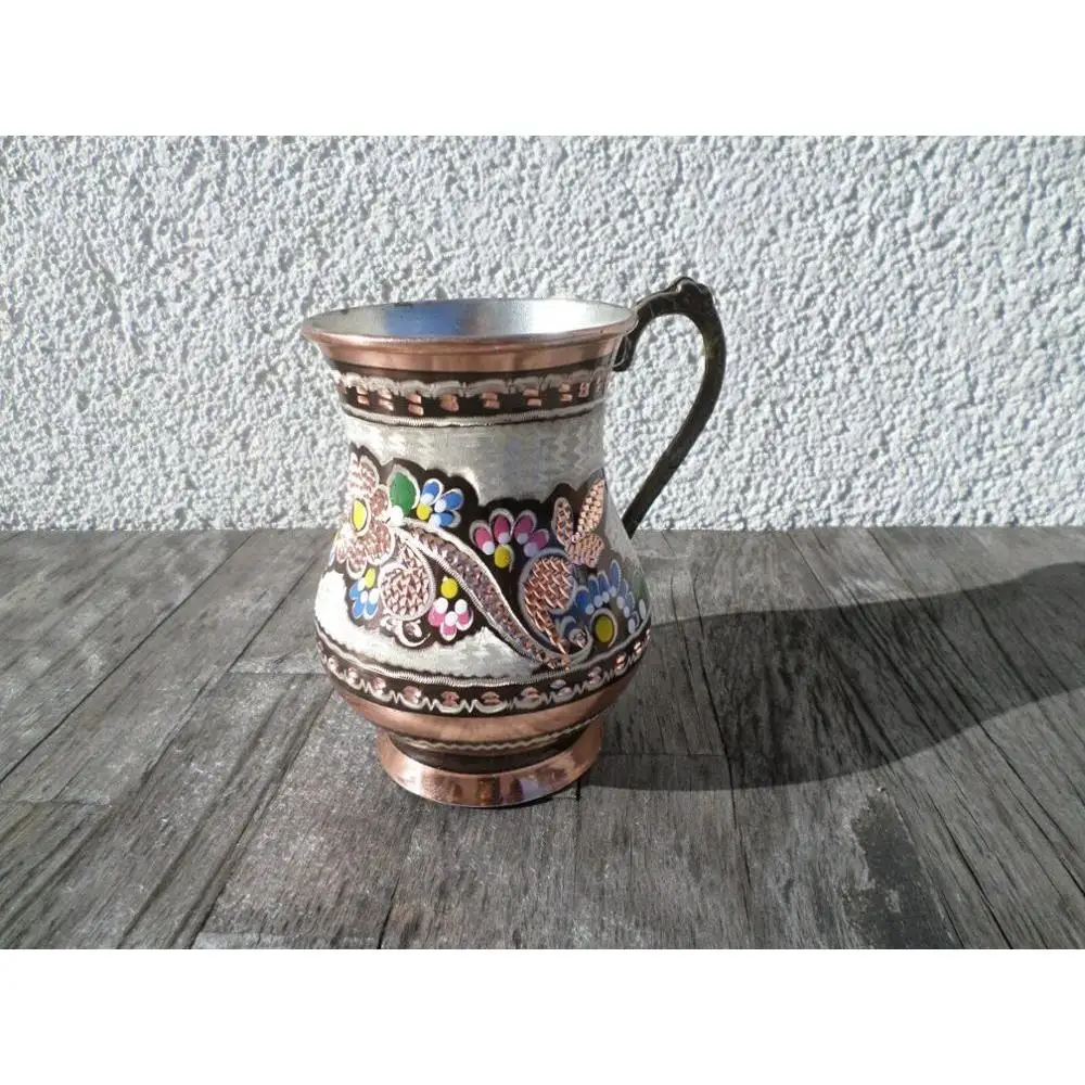 Традиционный турецкий медный ручной работы Masrapa/Tankard/Stoup/кружка аутентичная | Дом
