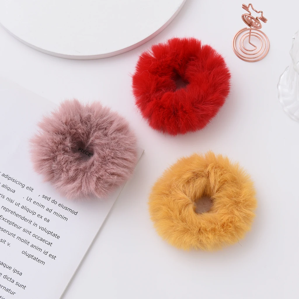 

Women Girls Colorful Resin Elastic Hair Bands Ponytail Holder Bands Scrunchie Headband Hair Accessories