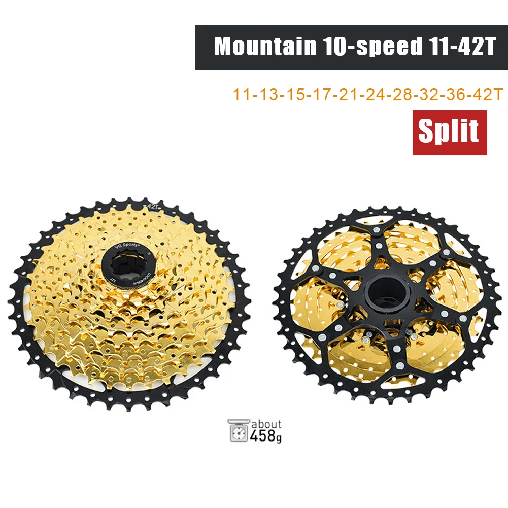 

Road Bike Freewheel 9/10 Speed Split Mountain Bike Cassette Flywheel 42t Mountain Bike Lightweight Flywheel For Shimano/Sarm