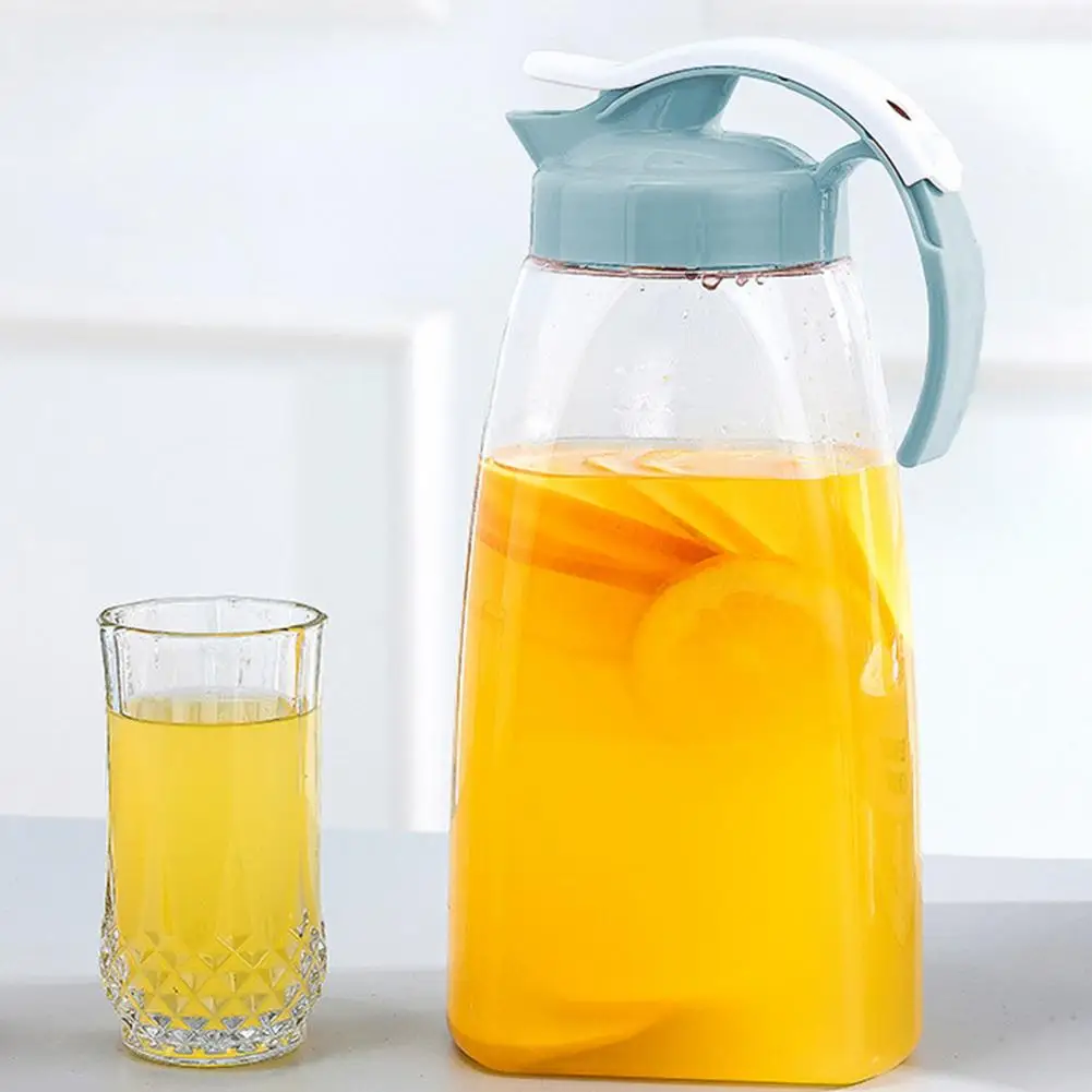 

2.15L Water Bottle Juice Bottle Food Grade Heat Resistant Transparent Water Juice Ice Tea Jug With Lid Water Pitcher Drinkware