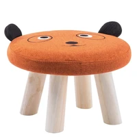 childrens stool baby sofa stool cute animal stool round stool solid wood low stool household stool cartoon small bench