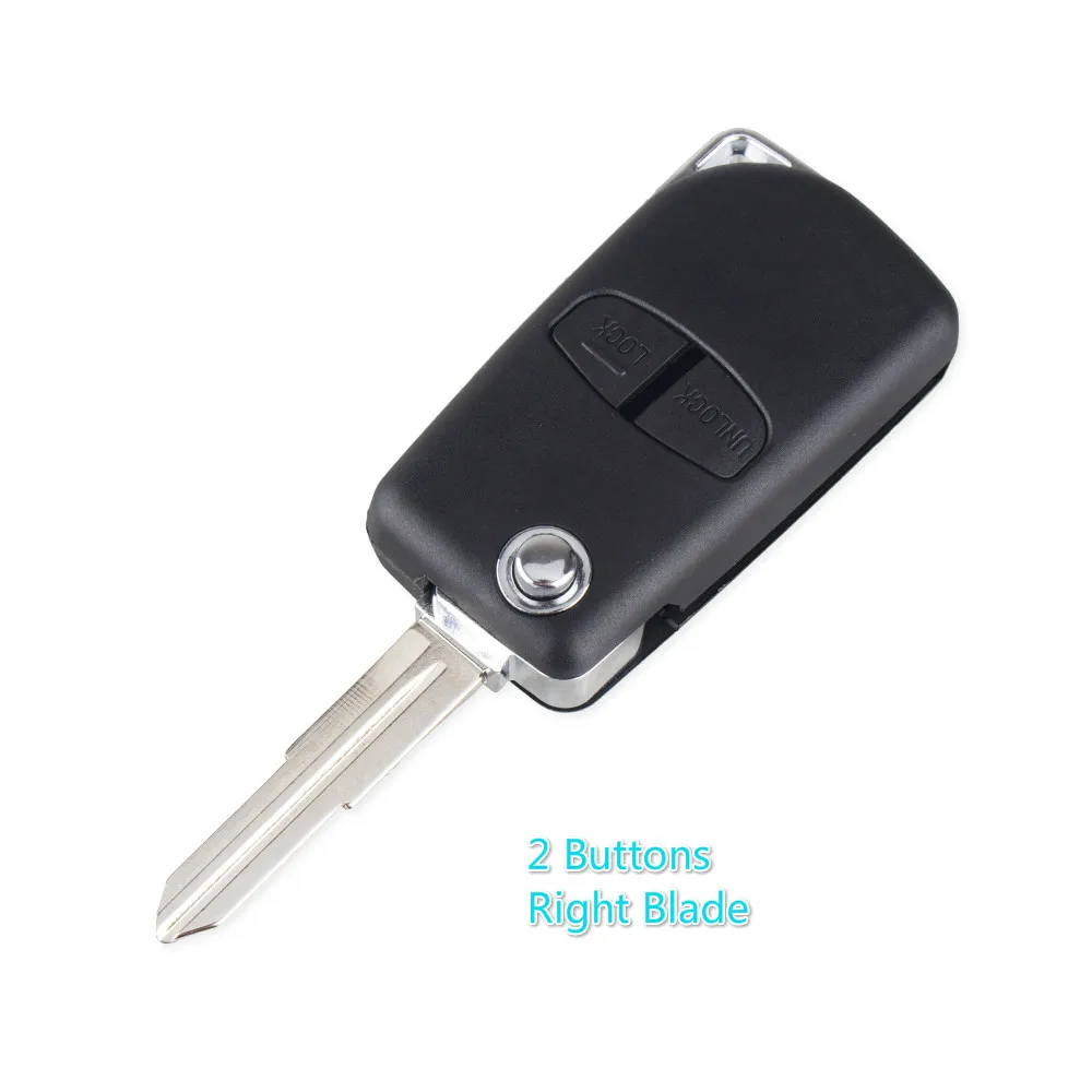 2B Right Blade KEYYOU 2/3 BT левое/правое лезвие модифицированный дистанционный Автомобильный ключ чехол Брелок для Mitsubishi Lancer Evolution Grandis Outlander - Количество кнопок: 2B Right Blade