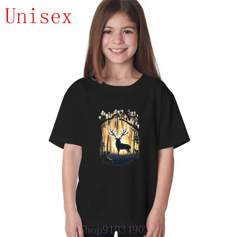 Олень Бог пожалуйста сохраните наш лес детская одежда для мальчиков топы детей