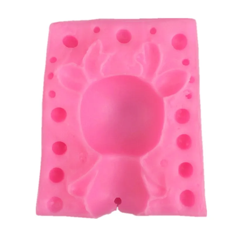 Силиконовая форма сделай сам в виде симпатичного мультяшного оленя Сика для