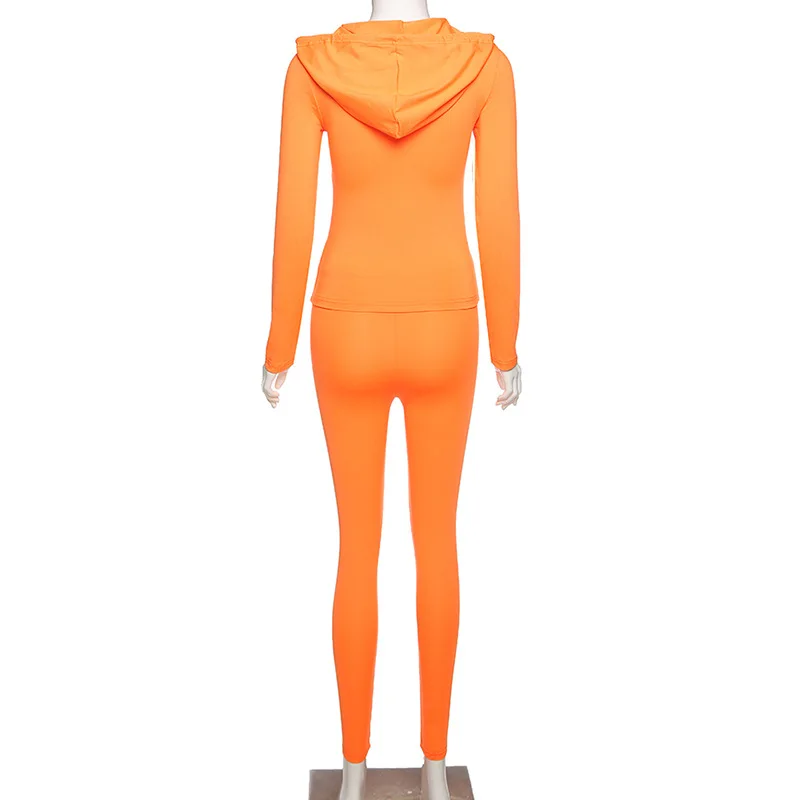 

Two Piece Women Sweat Suit Set Autumn Sports Hoodies Cardigan Jacket And Pants 2 Piece Matching Sets Conjunto Deportivo Mujer