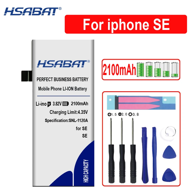 HSABAT новая настоящая Ёмкость аккумулятор нулевого цикла для iphone 5, 7, 8, 5S 5C 6 6S(для iphone 6 6S 7 8 Plus) из искусственной кожи для iphone 3GS 4 4S SE