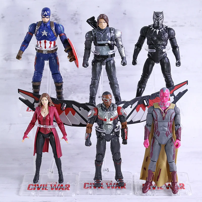Экшн-фигурка Мстители Железный человек паук Капитан Америка муравьиный Халк