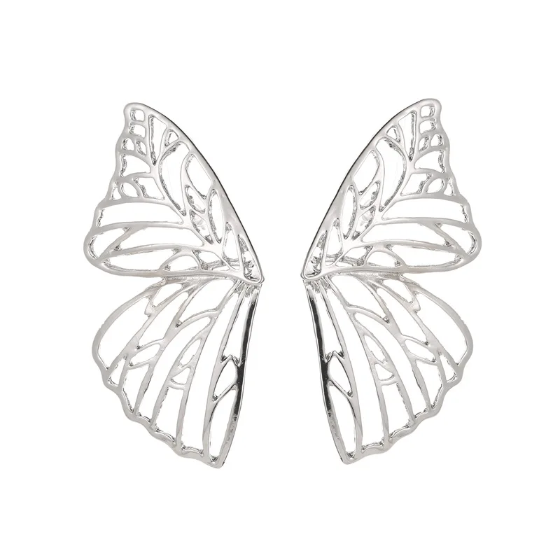

Exaggerated hollow butterfly fan-shaped creative earrings in the Middle East Hot selling creative personality party jewelry