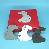 beautiful easter bunny cutting dies scrapbook card making embossed background photo album handmade artwork