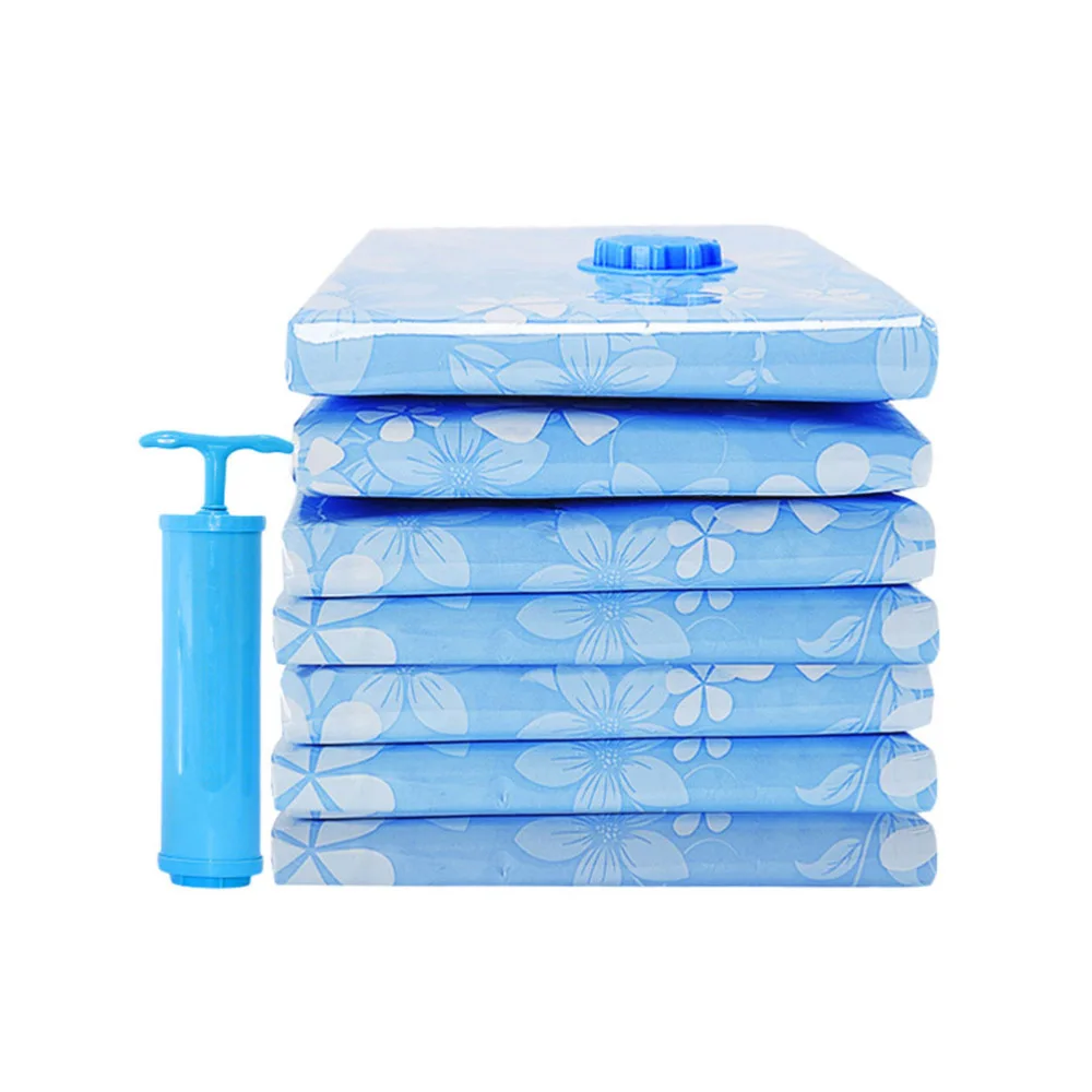 

11 Pcs Vacuum Storage Bag Thickened Reusable Cloth Compressed Bag Clothes Blanket Packing Bag with Hand Pump (70x50cm