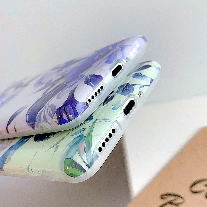 

Luxury Colorful Banana Leaf Flower Phone Case For Samsung S20 Ultra S8 S9 Plus S10e S10 Note 8 9 10 20 Laser Vintage Soft Cover