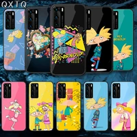 hey cartoon arnolds funny tempered glass phone case cover for huawei honor mate p 8 9 10 20 30 40 a x i pro lite smart 2021