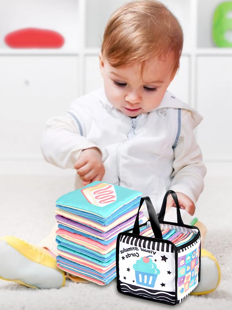 Высококонтрастные Детские фонарики черно-белые Игрушки для развития мозга