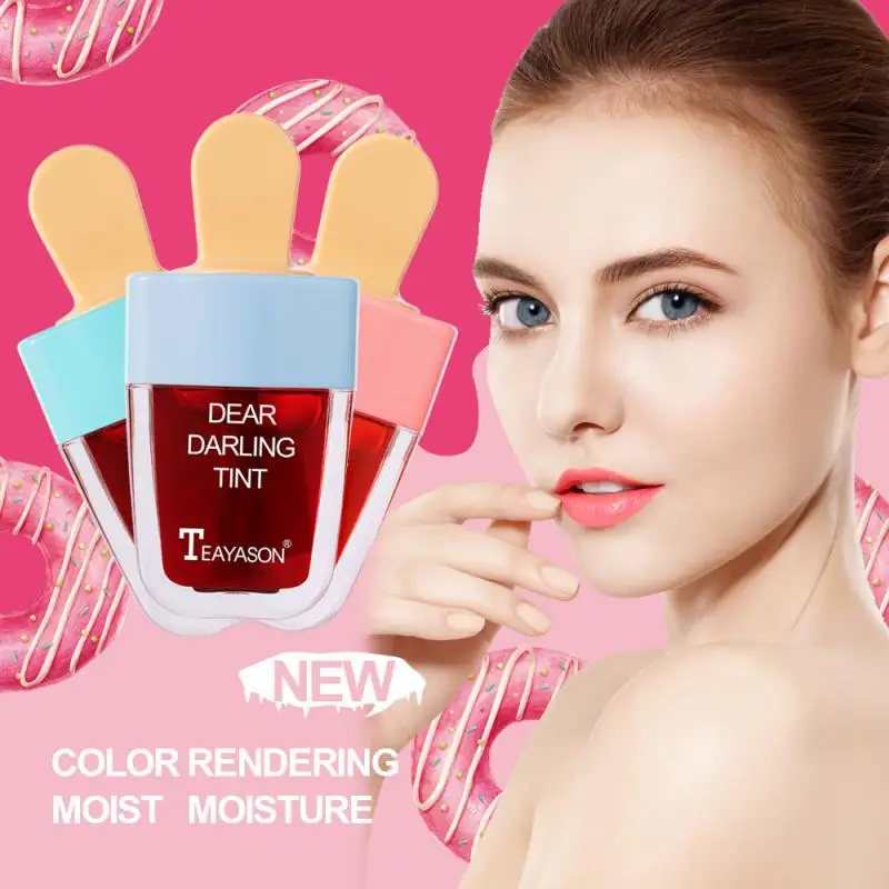 Водонепроницаемый 6 цветов Супер лёд крем блеск для губ Длительное Действие