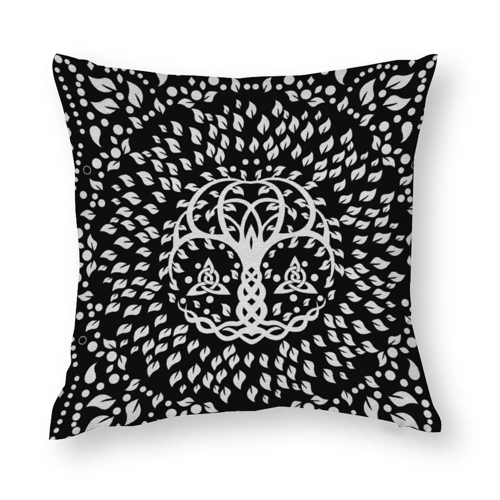 

Двухсторонняя диванная подушка, Triquetra, дерево жизни, декор для спальни, викингов, строительная Подушка, оптовая продажа, подарок