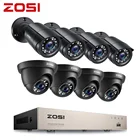 Комплект видеонаблюдения ZOSI, 8 каналов, 1080P, TVI H.265 + DVR, система камер домашней безопасности МП
