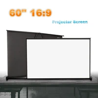 portable 169 metal projector screen 4k hd anti light projection curtain for outdoor ktv office 60 72 84 92 100 120 130 inch