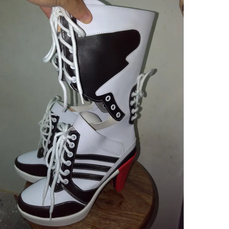 Женские сапоги для взрослых аксессуары Джокер Квин и отряд самоубийц обувь Harley