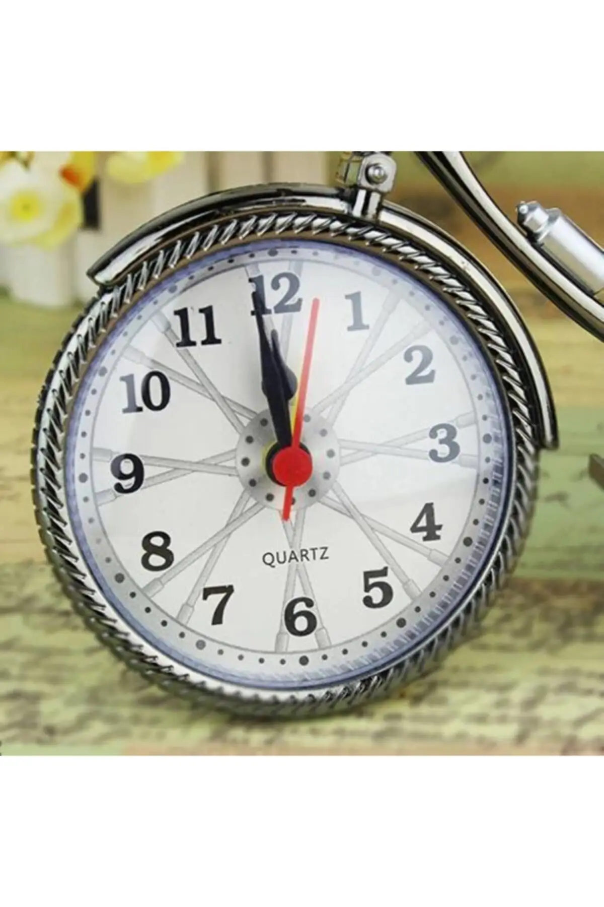 

Decorative Bicycle Design Table Clock Photo Frame Home Kitchen Office Trend Desk Accessories