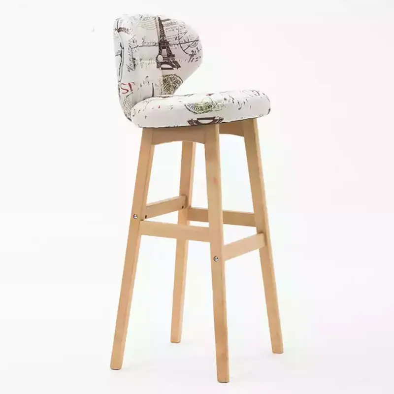Скандинавский барный стул домашний стол современный простой креативный спинка