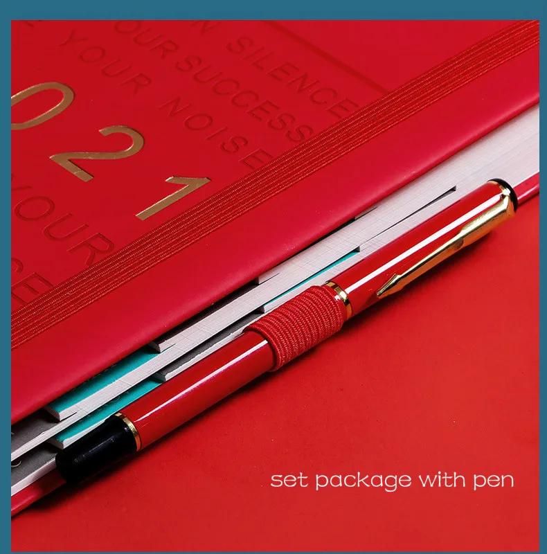 Ежедневный ежедневный ежедневник записная книжка A5 утолщенная повестка дня 2021