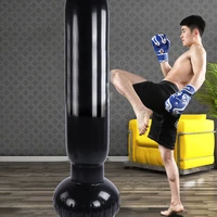 160cm inflatable boxing punching bag inflatable free stand tumbler muay thai training pressure relief vertical boxing column