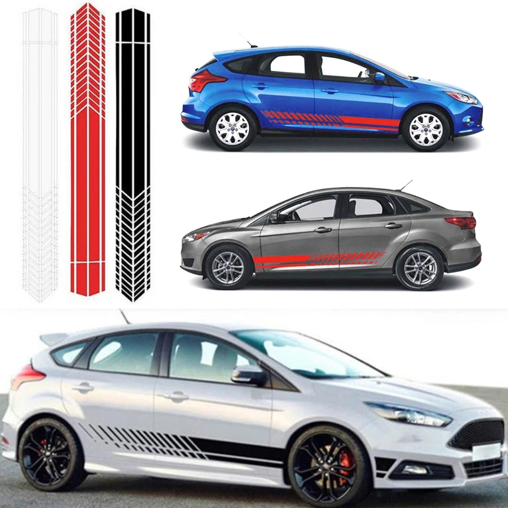 

Универсальный стикер для автомобиля, спортивный гоночный стикер в полоску, виниловый водонепроницаемый стикер для кузова автомобиля, накл...