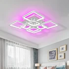 2021 современный задний светильник RGB Led Люстра для гостиной спальни светодиодный светильник с приложением функция дистанционного управления люстра лампа
