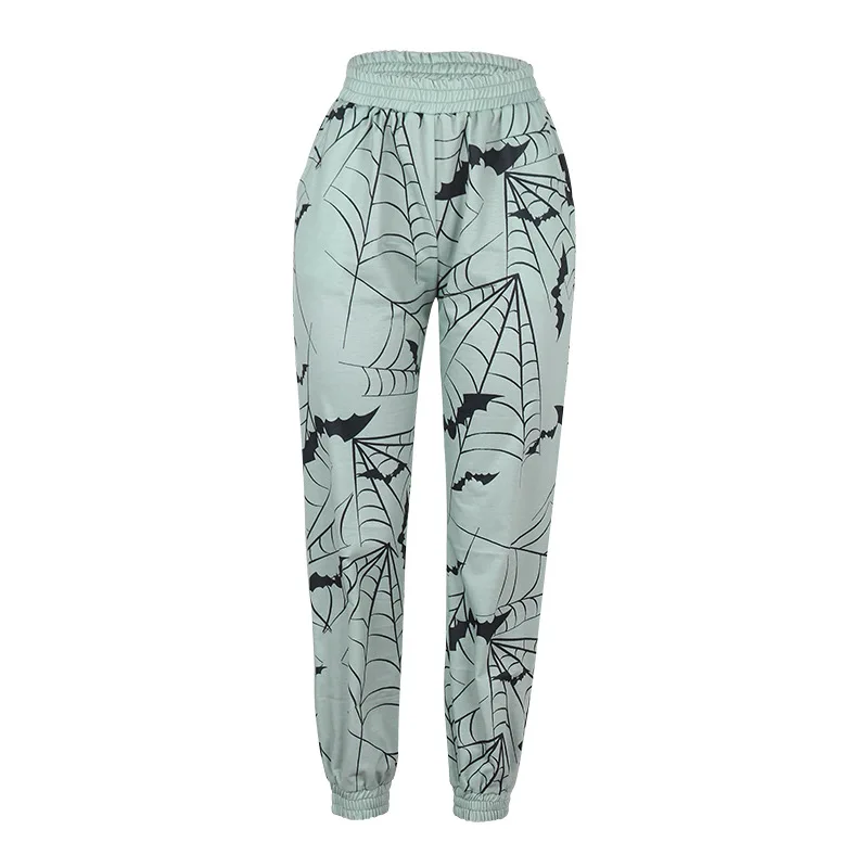 

fashionSpot 2020 autumn new European and American printing high waist casual Capris Leggings om9523