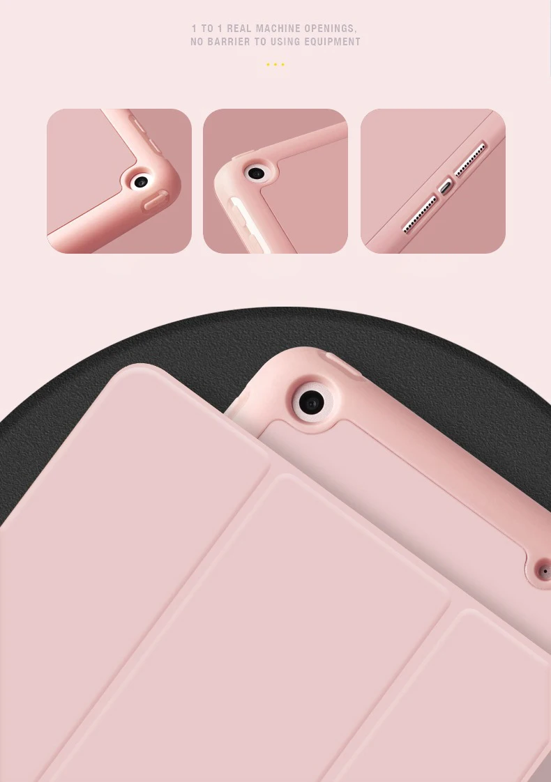 Для iPad New 9 7 (2017 2018) A1822 A1823 A1893 A1954 Чехол для 6 чехол дюйма новый трехскладной сотовый