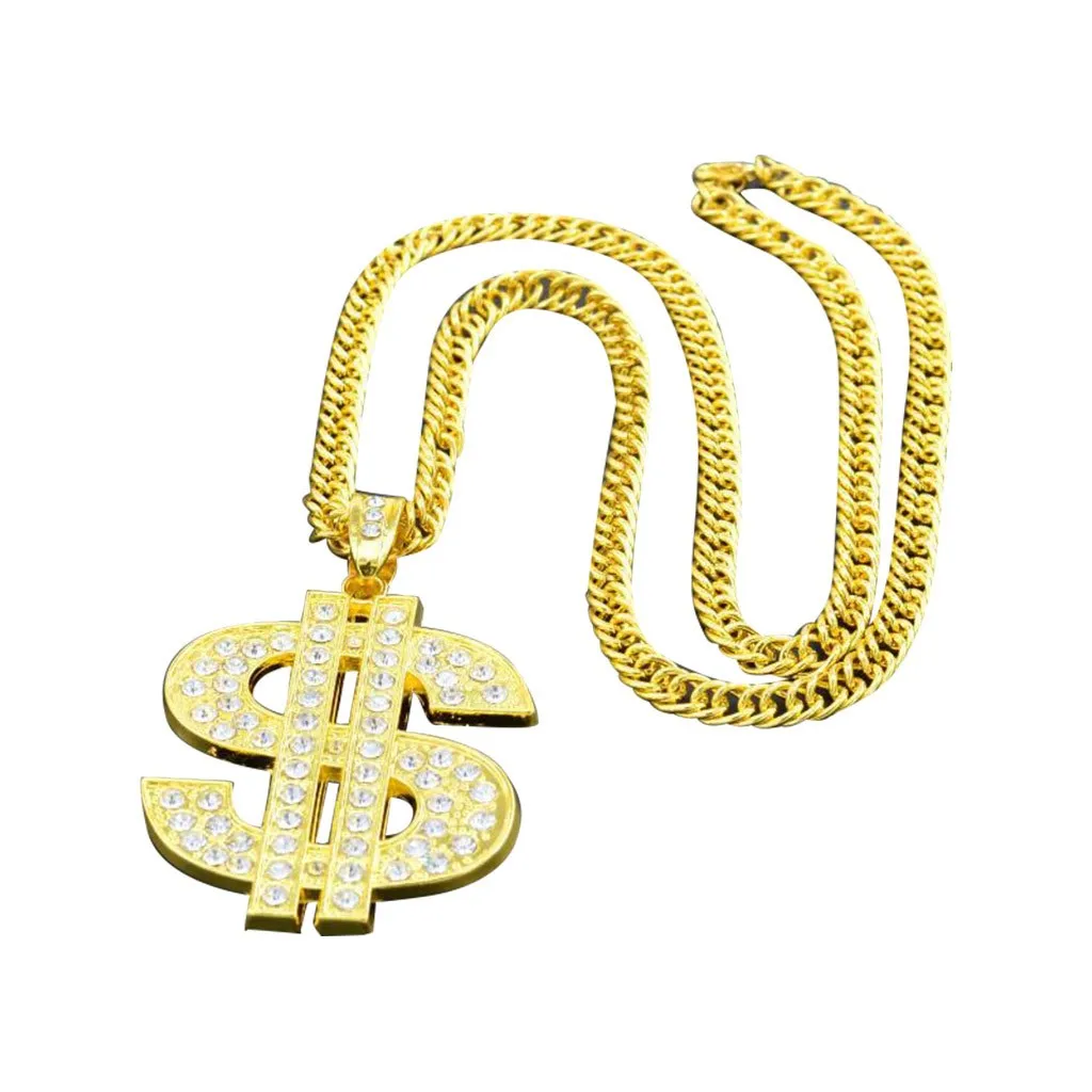 Модное женское ожерелье трендовый знак преувеличенное для мужчин и женщин