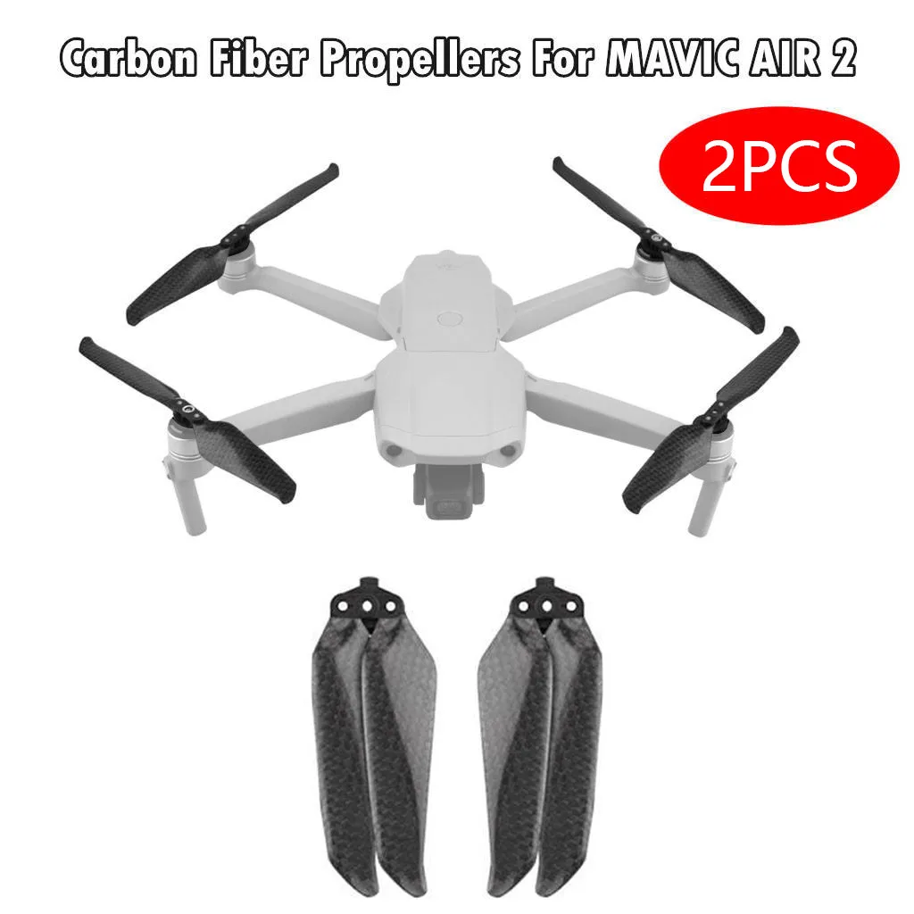 2 шт. 7238 пропеллеры из углеродного волокна с низким уровнем шума для DJI Mavic Air Drone