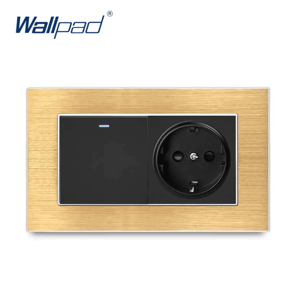 Настенная розетка стандарта Германии 1 клавиша 2 способа 146*86 мм | Обустройство