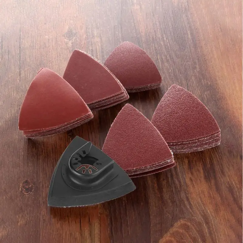 

102pcs Sandpaper triangle Sanding Paper Discs Kit Buffing Sheet Sander Polishing Grit Pad Grinding Tools Sandpaper Disc Abrasive