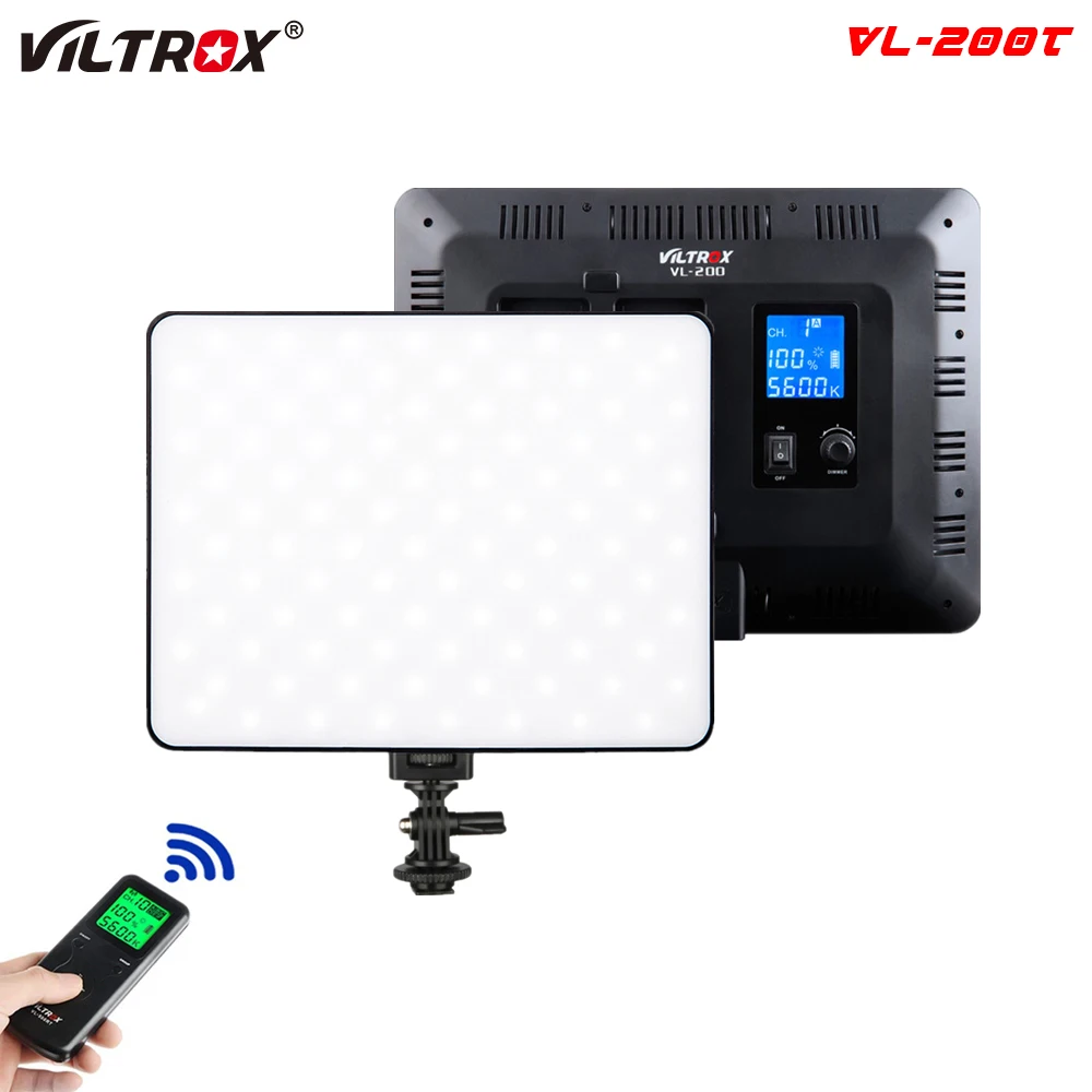 

Viltrox VL-200T Wireless Control Bi-color Lighting Dimmable LED Video Light Panel Lamp 3300K-5600K 192 for photo shooting Studio