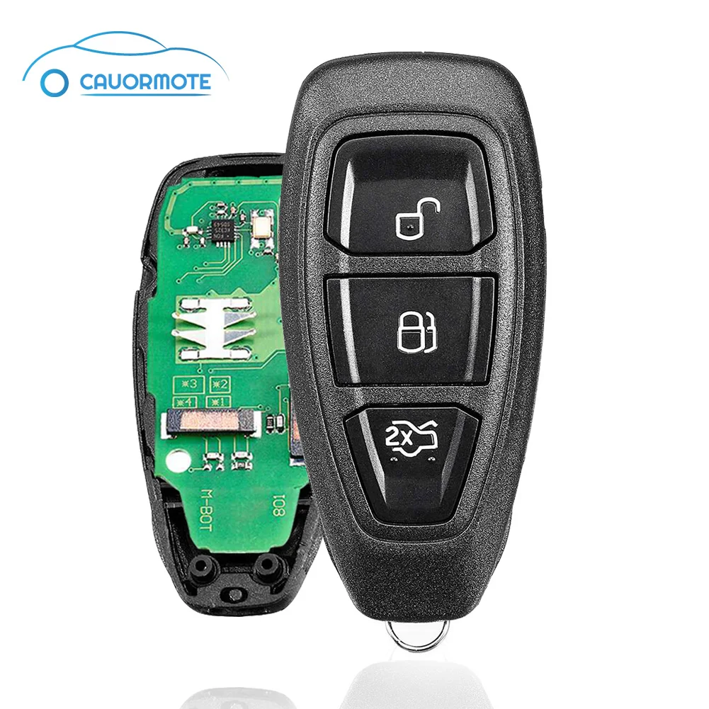 

433 MHz Remote Key For Ford B-Max C-Max S-Max Fiesta Kuga Mondeo Galaxy Central Smart Chip 4D63 3 Buttons Locking Car Key Fob