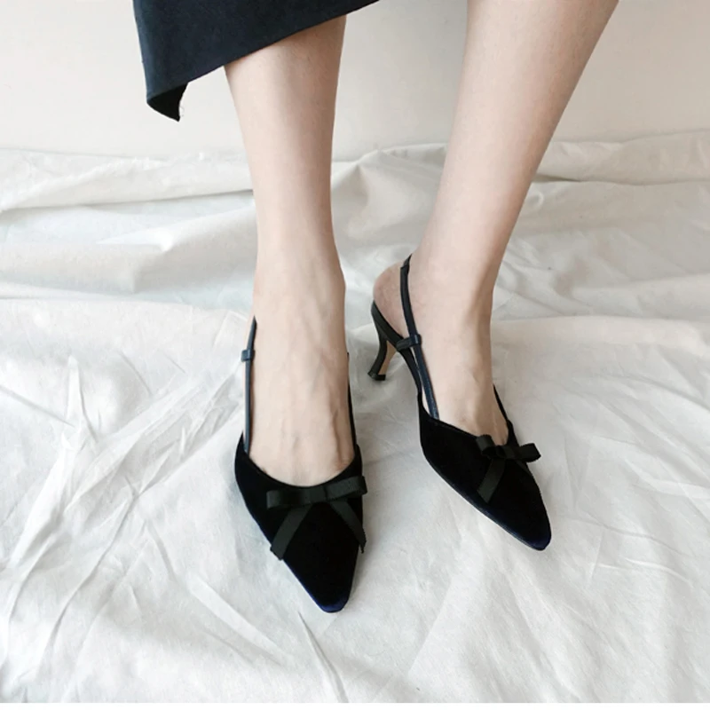 Женские босоножки на высоком каблуке 6 см 8 с бантом|Женские туфли| |