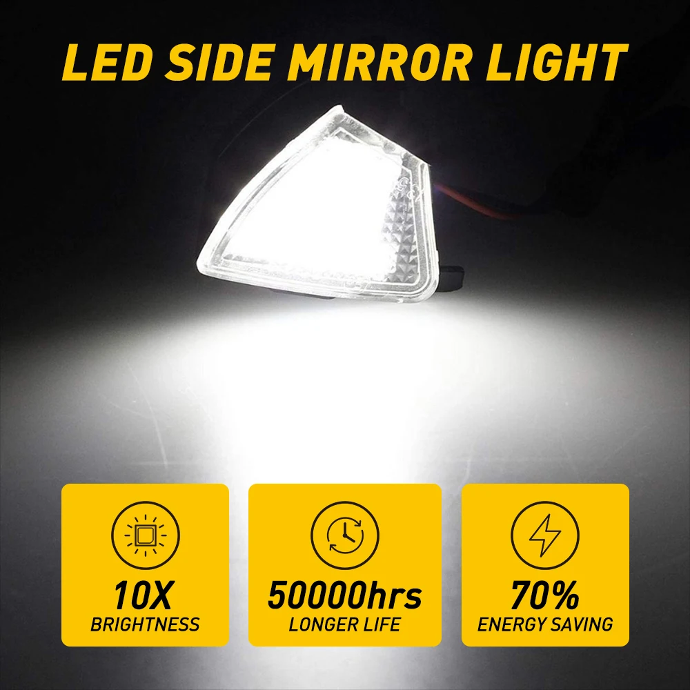 2 шт. ошибок светодиодный под зеркало светильник лужи лампа для Volkswagen VW Golf 5 Mk5 MkV GTI