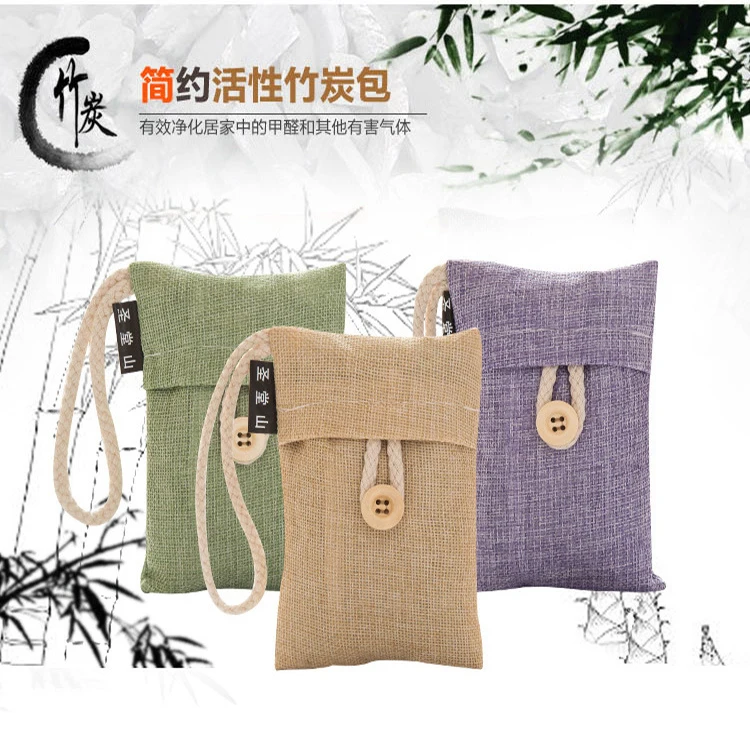 

Odor Absorber Bamboo Charcoal Activated Carbon Air Freshener Deodorant 100% Natural Bamboo Charcoal Air Purifying Bag