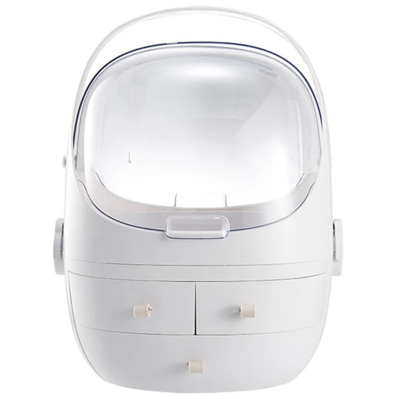 TidyUps раскладной туалетный столик с 3 выдвижными ящиками Круглый держатель для