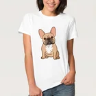 Женская одежда, модная простая женская летняя Базовая футболка 90-х, модная женская футболка с графическим принтом собак, повседневные топы, футболка с круглым вырезом
