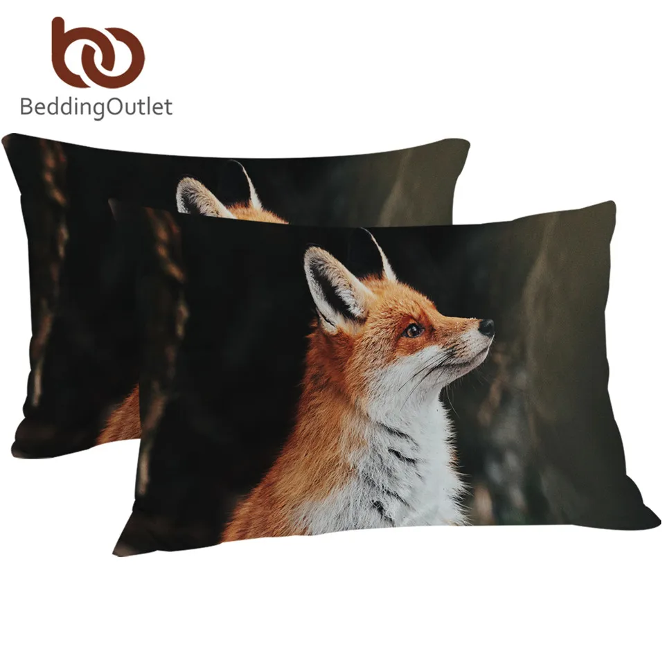 BeddingOutlet чехол для подушки в виде лисы с 3D принтом постельное белье животными