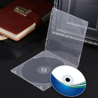 foxnovo 25pcs single side transparent dvd box portable cd storage case cd package for home cinema