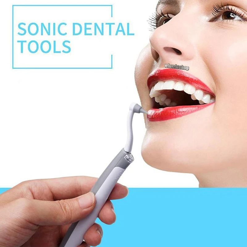 

Dental Sonic Tooth Polisher Teeth Stain Eraser Burnisher Tartar Plaque Remover For Dentist Lab Equipment