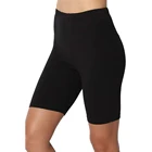Женские дышащие спортивные шорты для йоги, повседневные эластичные облегающие однотонные брюки с высокой талией