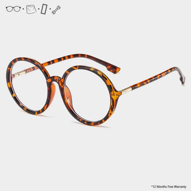 ZT прозрачные круглые очки в оправе женские Uv400 поддельные Lunette De Vue Femme против