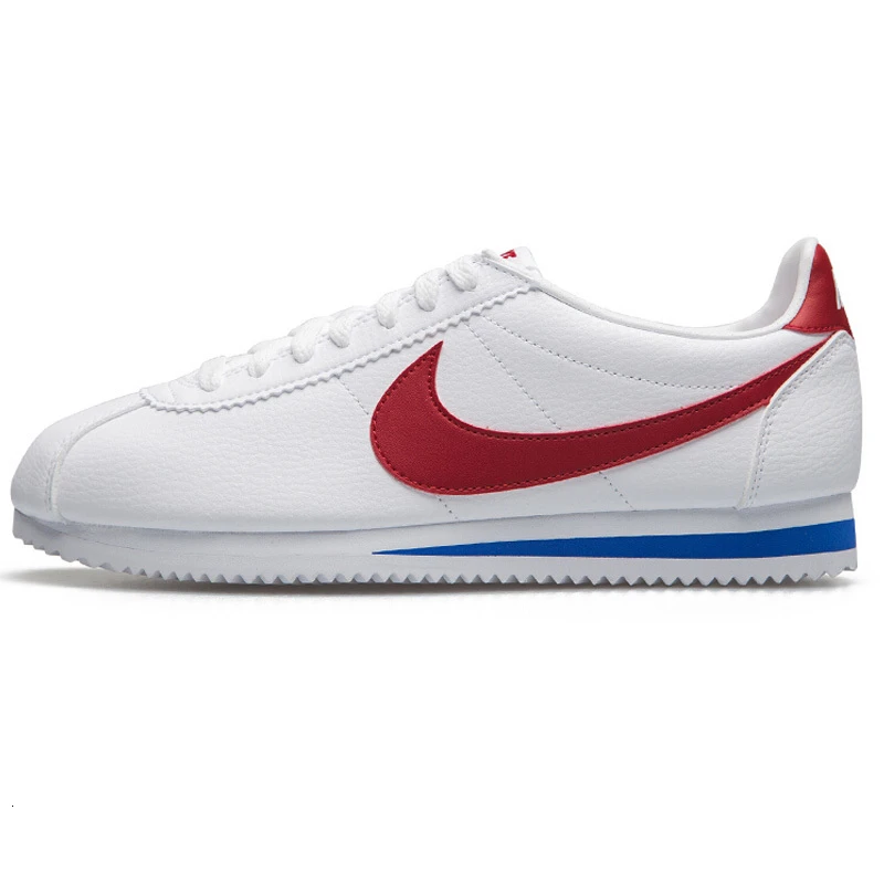 Оригинальные Водонепроницаемые женские кроссовки для бега Nike Cortez, удобные спортивные классические мужские кроссовки 807471-010 - Цвет: 807471 101