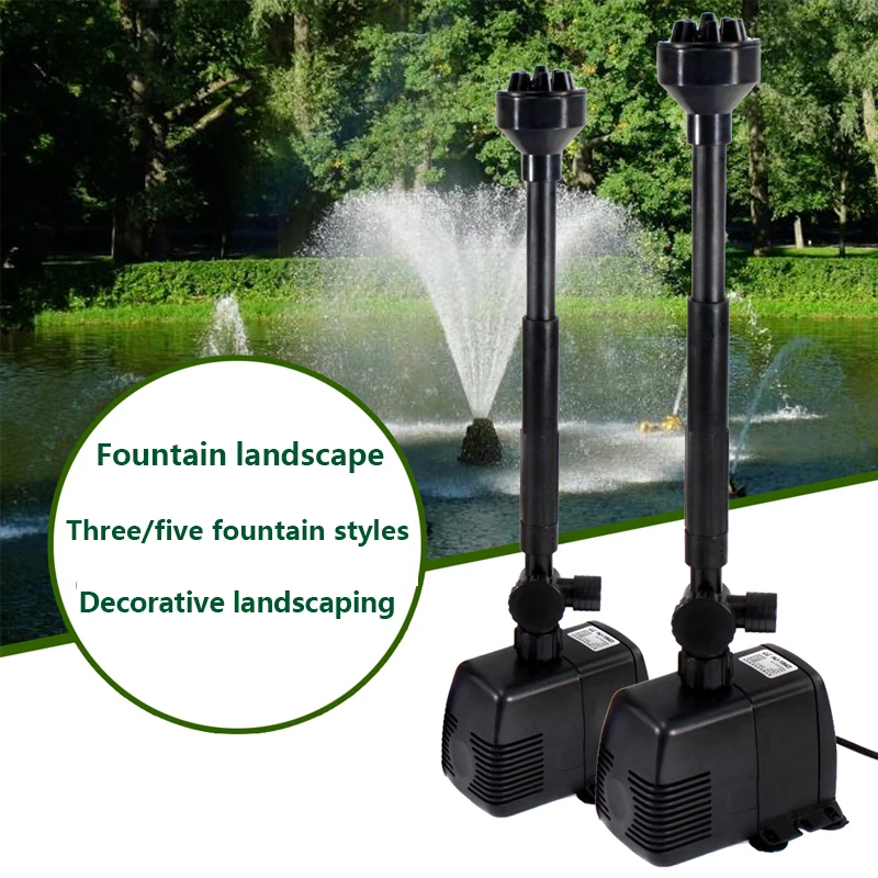 

220V Aquarium Fountain Pump Garden Pond Fountain Maker Oxygen Circulation Submersible Sunsun Aquarium Water Pump for Pond 3 Mode