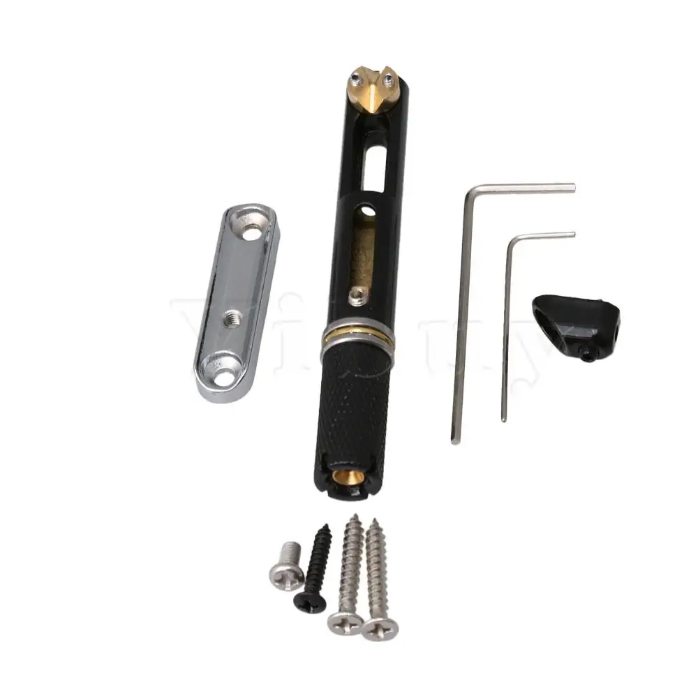 

Yibuy Bass Bridge Headless Bridge Black Nickel Plated One Set Replacement Part