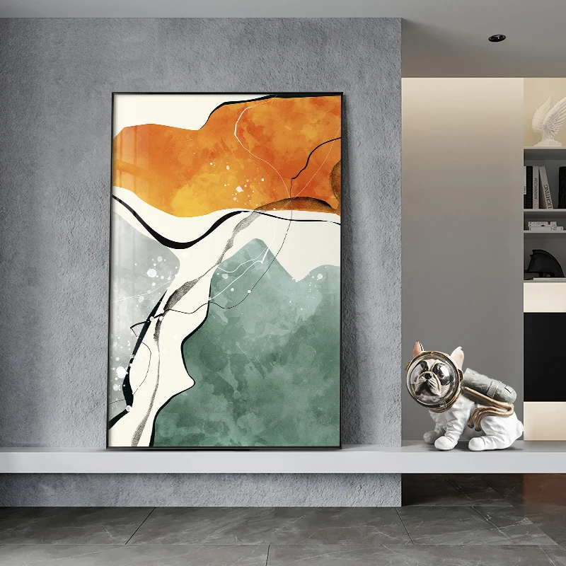 

Abstract Color Block Lines Canvas Paintings Wall Art Decor Posters And Prints Modern Pictures Living Room Nordic Home Decoration